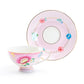 Pink Flower Garden Fine Porcelain Cup and Saucer Sets