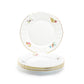 Gracie Bone China Anna Garden Bone China Dessert Plate set of 4
