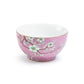 Peacock Lotus Garden Pink Fine Porcelain Bowl
