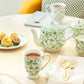 Greeny Garden Fine Porcelain Footed Mug