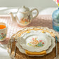 Flower Bunny Scallop Teapot + Mug Set