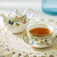 Butterflies with Blue Ornament Fine Porcelain Tea For One Set