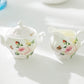 Stechcol Gracie Bone China Rose Garden Bone China Sugar & Creamer Set