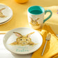 8.5" Hello Spring Happy Easter Bunny Salad/Dessert Plate