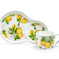 Lemon Garden Fine Porcelain Tea Snack Set