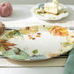pumpkin sage fall leaves serving plate