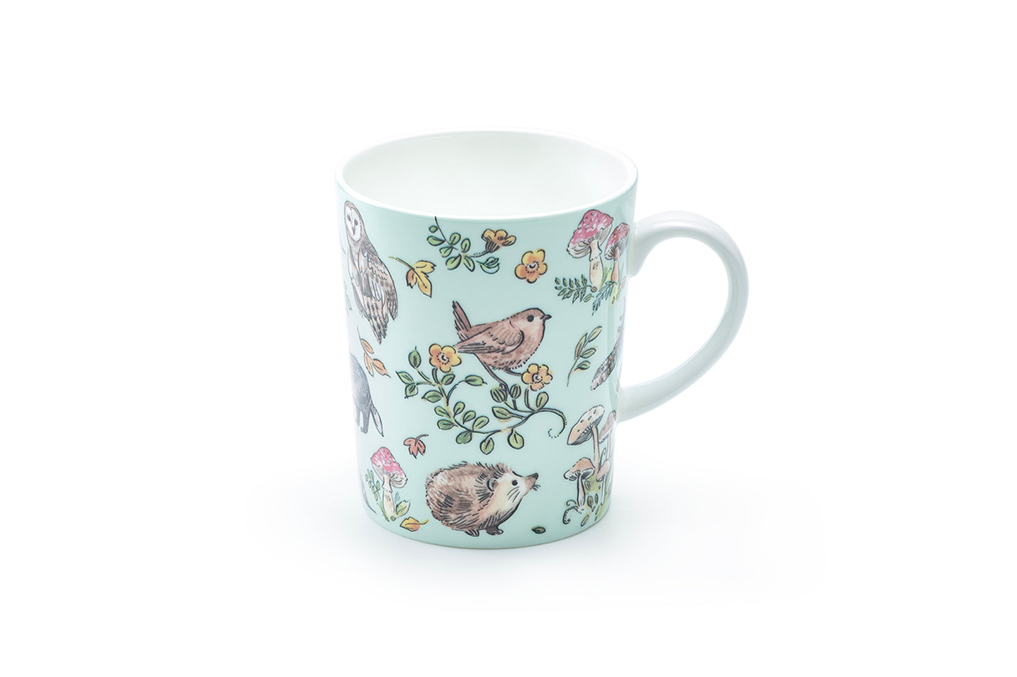 Spring Forest Friends Blue Bone China Mug