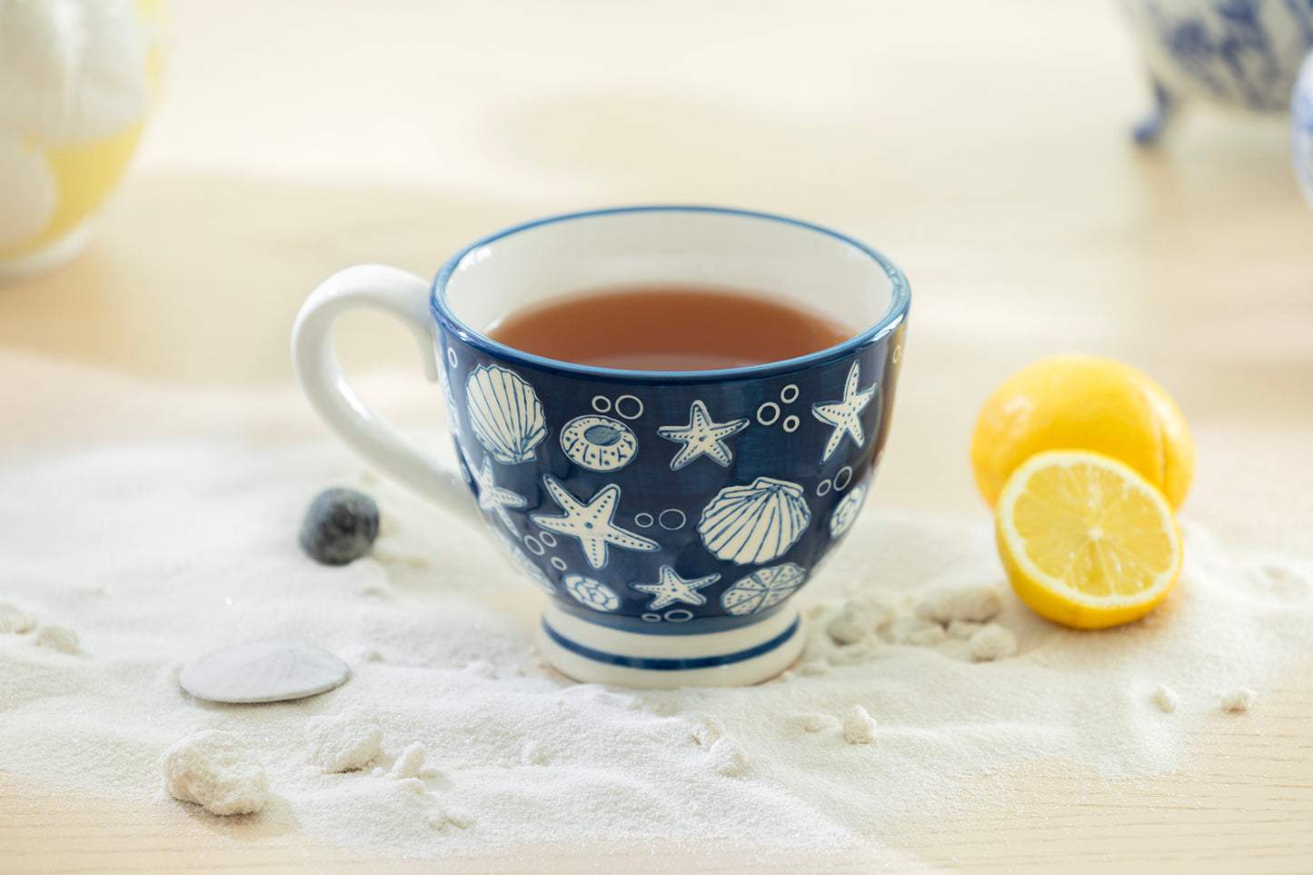 Blue Nautical Shells Mug