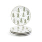 Snowy Pine Trees Organic Shape Dessert/Dinner Plate