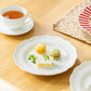 Rococo White Gold Fine Porcelain Dessert/Dinner Plate