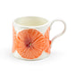 Poppy Bloom Embossed Reactive Glazed Coffee Mug