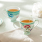 Mint Flower Garden Fine Porcelain Mug Set of 2