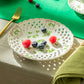 7.5" Shamrock Pierced Fine Porcelain Dessert Plate