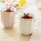 Josephine Pink Butterfly Fine Porcelain Mug Set of 2