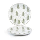 Snowy Pine Trees Organic Shape Dessert/Dinner Plate