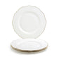 White Gold Duchess Fine Porcelain Dinner Plate