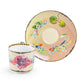Summer Savanna Leopard Fine Porcelain Cup and Saucer Set of 2 with Gift Box
