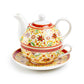 Floral Spice Fine Porcelain Tea For One Set
