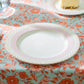 Pink Stripe with Gold Dots Fine Porcelain Dessert/Dinner Plate