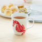Red Seahorse Bone China Mug