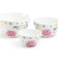 Hydrangea with Butterflies 3-Piece Bowl Set