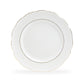 Rococo White Gold Fine Porcelain Dessert/Dinner Plate