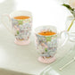 Stechcol Gracie Bone China Peony Bloom Pink Bone China Footed Mug