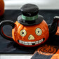 Halloween Jack O' Lantern Pumpkin Teapot