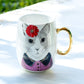 Hipster Cat Large Coffee Mug