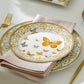Butterflies with Blue Ornament Fine Porcelain Dessert/Dinner Plate