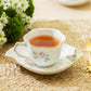Songbird Rose Fine Porcelain Tea Cup and Saucer