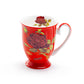 Stechcol Gracie Bone China Stem Rose Red Bone China Footed Mug