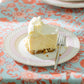 Pink Stripe with Gold Dots Fine Porcelain Dessert/Dinner Plate