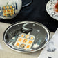 8.75" Halloween Midnight Haunted House Dessert/Salad Plate