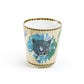 Summer Savanna Leopard Blue Fine Porcelain Mug