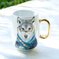 Hipster Wolf Large Coffee Mug 20oz