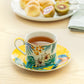 Tropical Bird Fine Porcelain Cup and Saucer