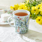 Bunny Meadow Blue Bone China Mug