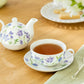 Purple Meadow Fine Porcelain Tea For One Set