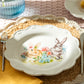Flower Bunny Scallop Dessert/Dinner Plate