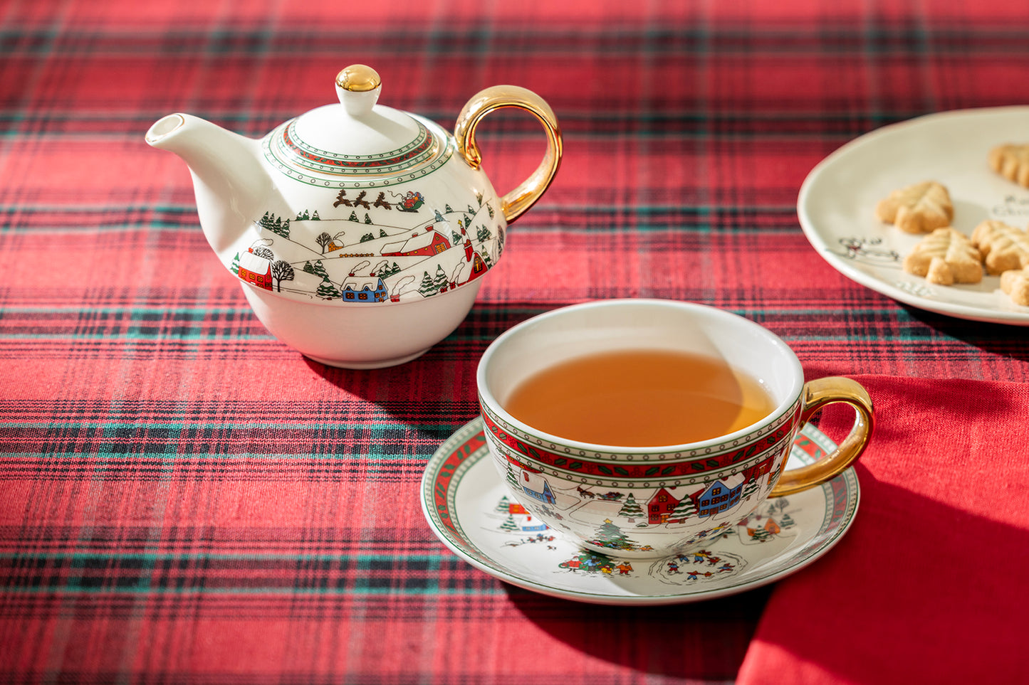Holiday Winter Wonderland Tea For One Set