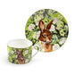 Bunny in Bloom Fine Porcelain Cup and Saucer