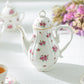 Rose Bud Fine Porcelain Mini Teapot