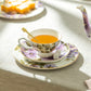 7.75" Pansy Bone China Dessert Plate