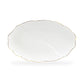 14.25" Ginkgo Gold Luxe Fine Porcelain Oval Serving Platter - Large