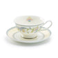 Gracie Bone China Lotus Garden Bone China Cup and Saucer set