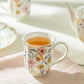 Spring Flowers Fine Porcelain Scallop Mug