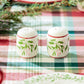 Gift Boxed Holly Garland Salt and Pepper Shaker Set