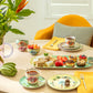 Summer Savanna Leopard Fine Porcelain Cup and Saucer Set of 2 with Gift Box