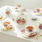 grace teaware bone china sandra's rose butterfly teapot sugar creamer cup saucer